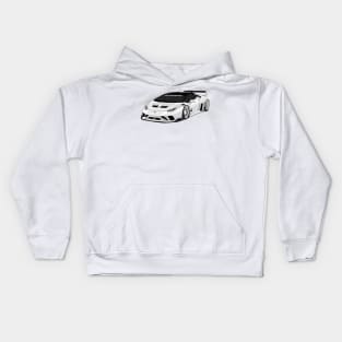 lamborghini huracan WHITE Kids Hoodie